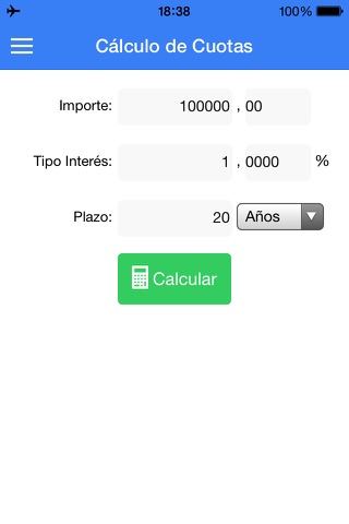 Calculadora Créditos screenshot 2