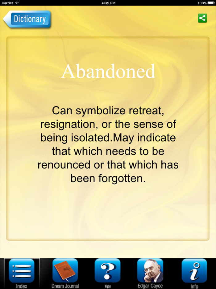 Edgar Cayce’s Dream Dictionary