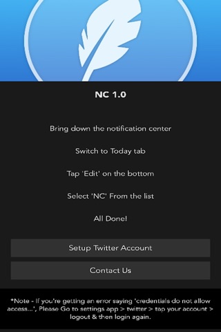 NC - Twitter Widget for Notification Center Lite screenshot 2