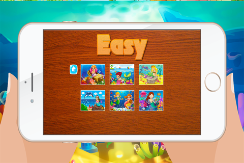 Mermaid Games for kids - Cute Princess Train Jigsaw Puzzles for Preschool and Toddlers screenshot 3