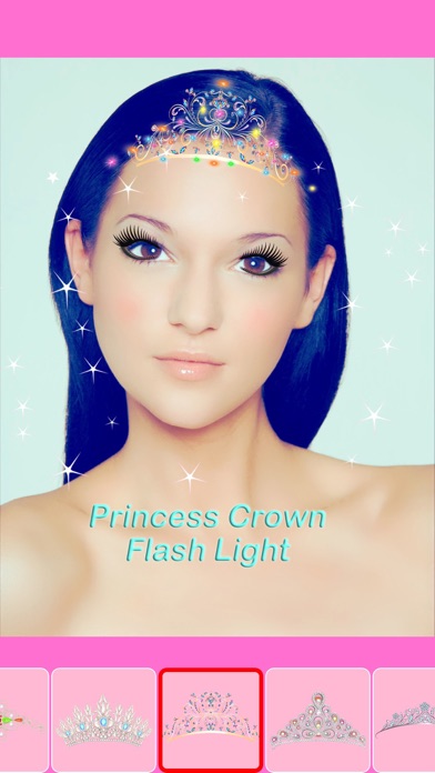 Screenshot #1 pour Beauty Princess Selfie Camera - REAL TIME Face Makeup