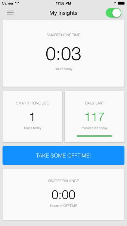 ( OFFTIME ) light – Track how much you use your phone & Digital Detox and unplug to focus