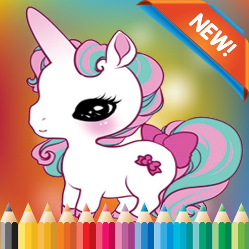 My Unicorn Coloring Book for children age 1-10: Games free for Learn to use finger to drawing or coloring with each coloring pages Icon
