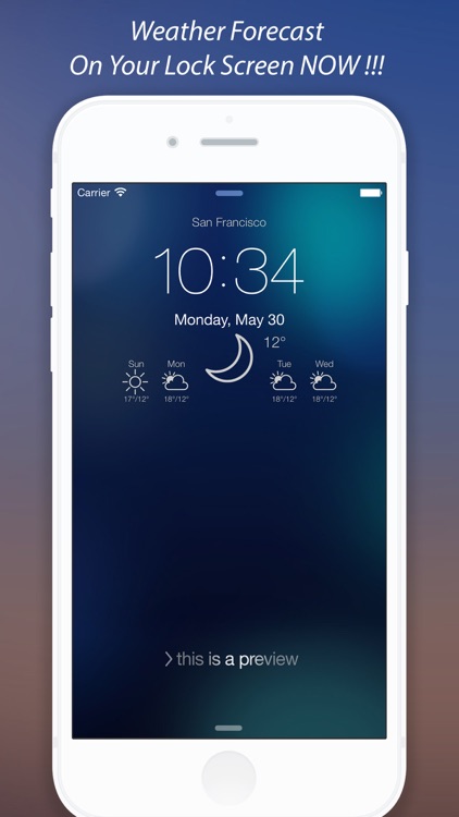 Weather Lock Screen - Customize your Lock Screen Backgrounds with Weather Forecast