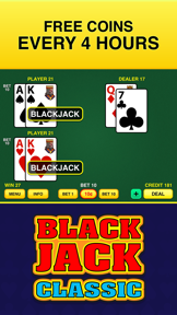Blackjack Classic - FREE 21 Vegas Casino Video Blackjack Game screenshot