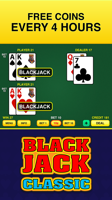 Blackjack Classic screenshot 4