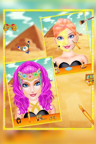 ancient egypt spa salon - Egypt Princess Romaa Makeup Makeover & Dress up Salon girls games screenshot 2