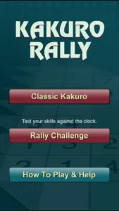 Kakuro Rally screenshot #1 for iPhone