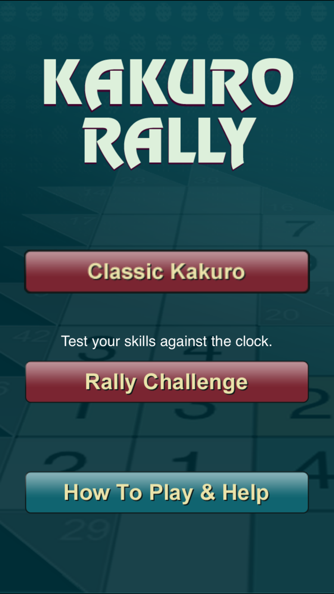 Kakuro Rally official gameplay screenshot 1