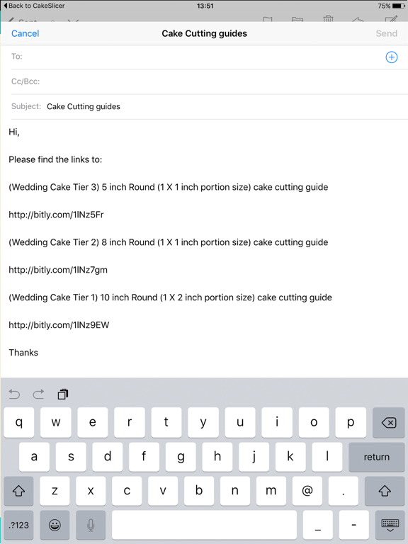 Cake Slicer iPad screenshot