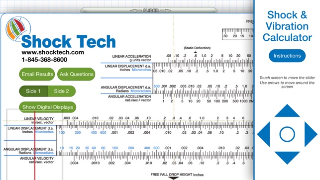 Shock and Vibration Calculator Slide Rul