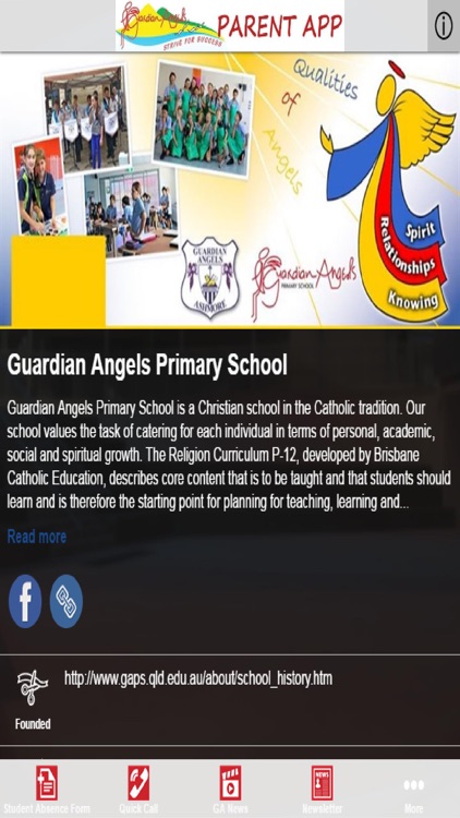 Guardian Angels Primary School App