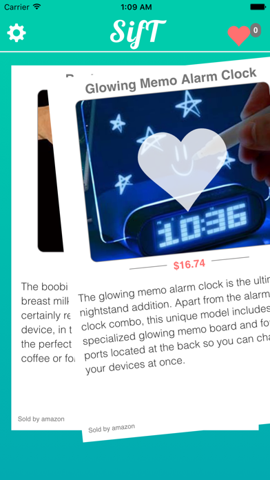 Sift - swipe shop and discover app screenshot