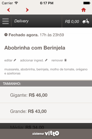 Pizzaria Alternativa screenshot 4