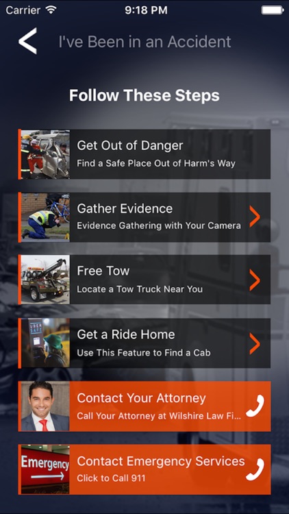 The Accident App from Wilshire Law Firm