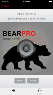 real bear calls - bear hunting calls - bear sounds iphone screenshot 2