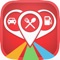 Find nearby Restaurants , Parking, Gas stations around your current location or any other location