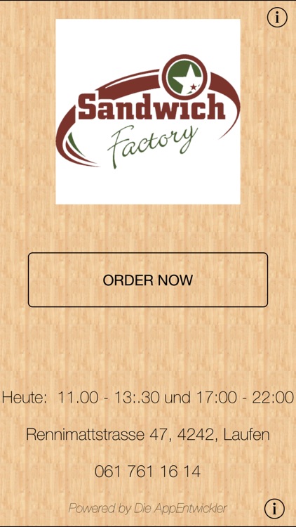 Sandwich Factory Tann