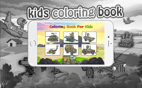 Coloring books (Soldier) : Coloring Pages & Learning Educational Games For Kids Free! screenshot 2