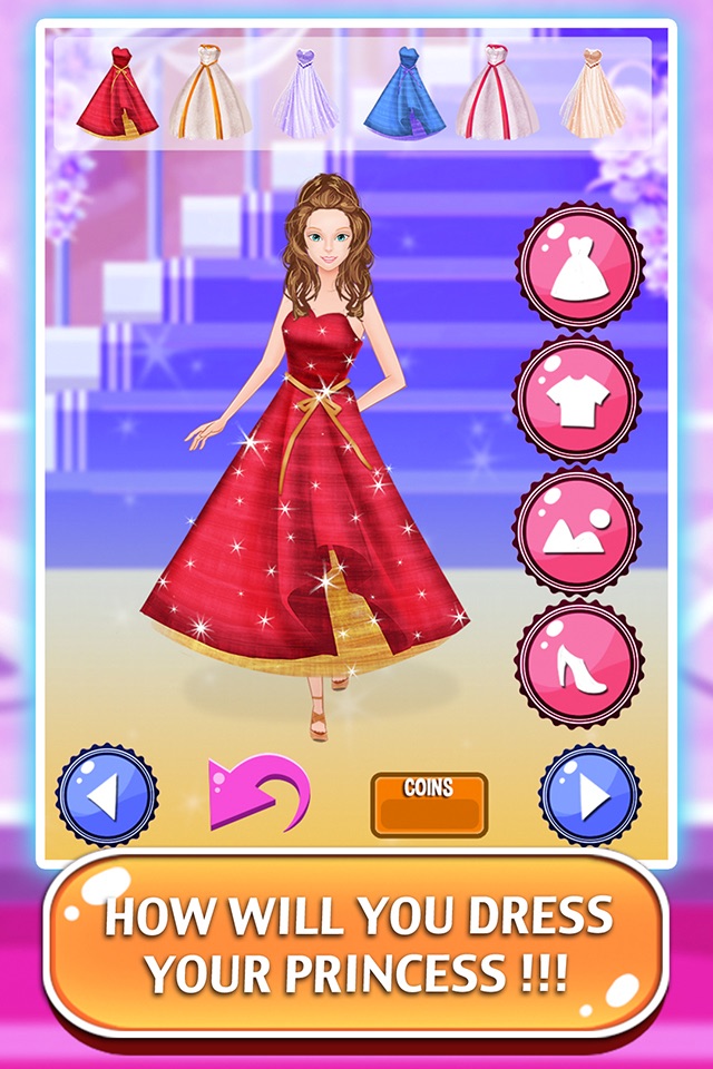 Princess Party - A little girl dress up and salon games for kids screenshot 3