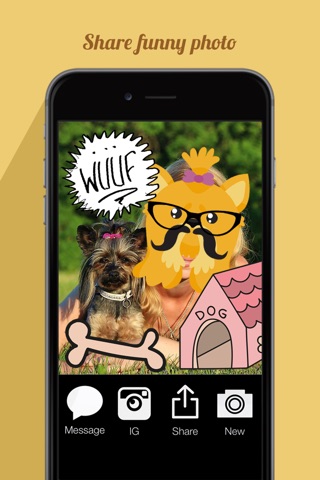 Dog Hipster Face Maker: Insta Pet Photo Sticker App screenshot 4