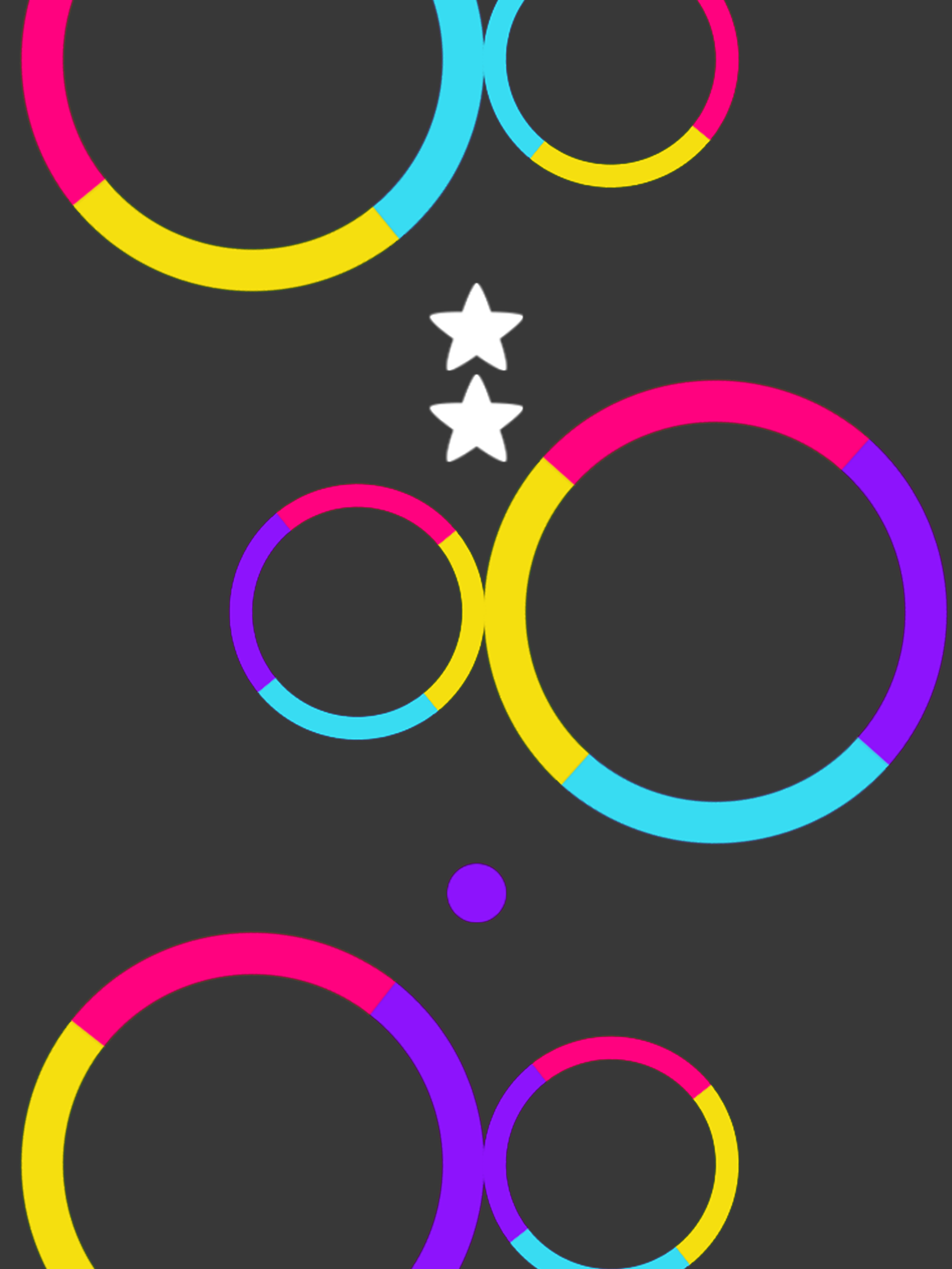 Steppy Jump Circle Color - Switch Spinny Balls On Wanted Road