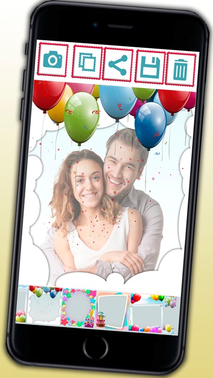 Birthday frames for photo collages and image editor - Premium