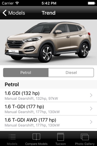 Specs for Hyundai Tucson 2015 edition screenshot 2