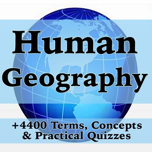 Human Geography Exam Review/4400 Flashcards, Quiz, Concepts & Study Notes icon