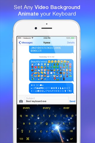 VideoKeys Pro - Set Video backgrounds, Animate and customise your keyboardのおすすめ画像1
