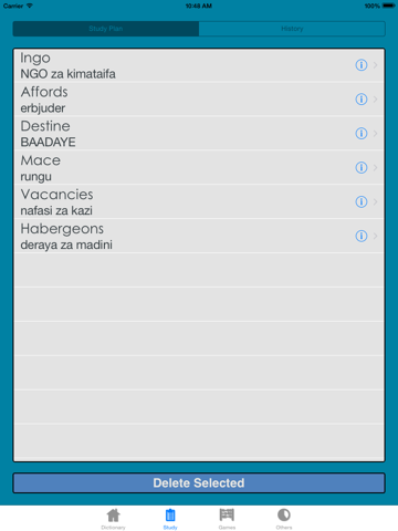 Swahili Dictionary + iPad screenshot