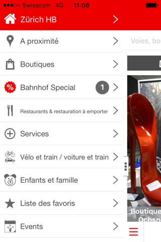 "Mein Bahnhof" App screenshot 2