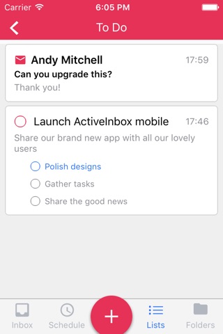 ActiveInbox screenshot 2