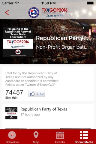 2016 Texas State Republican Convention screenshot 2