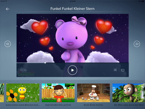 Screenshot #5 pour Kinderlieder TV