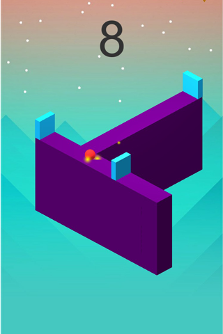 Rolling on The Walls: Don't fall down zig zag walls screenshot 4