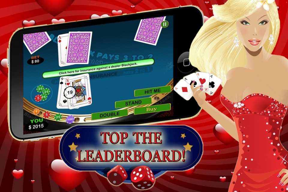 Ace Queen Of Hearts - Black Jack Beat The Vegas Casion Competition screenshot 3