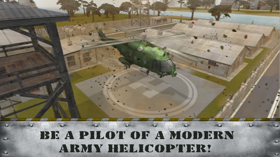 #1. Army Helicopter Flight Simulator 3D (iOS) 由: Tayga Games OOO