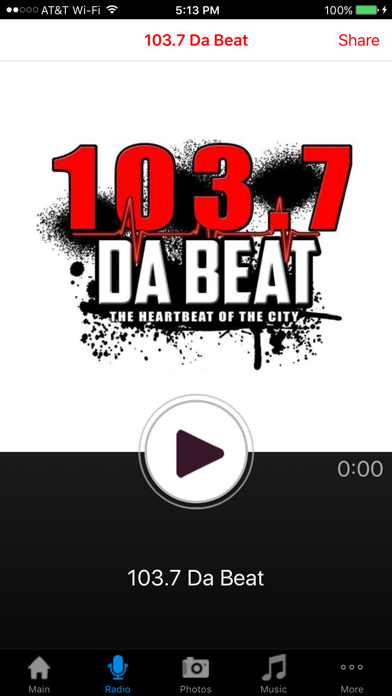 Screenshot 2 of 103.7 Da Beat App