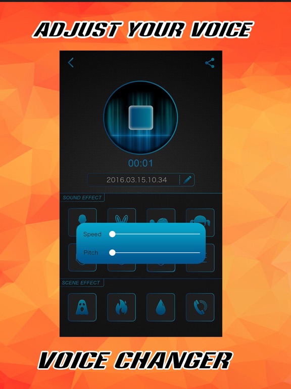 Voice Changer FREE - Sound Record.er & Audio Play.er with Fun.ny Effect.s iPad screenshot 4 - Utilities app