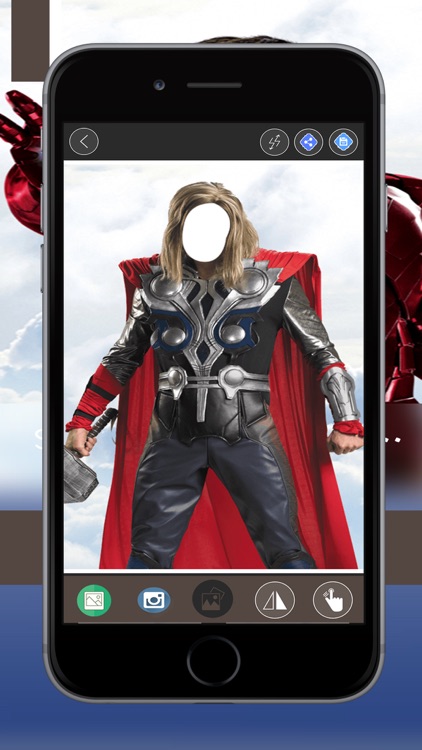 Superhero Man Photo Suit,Face Changer