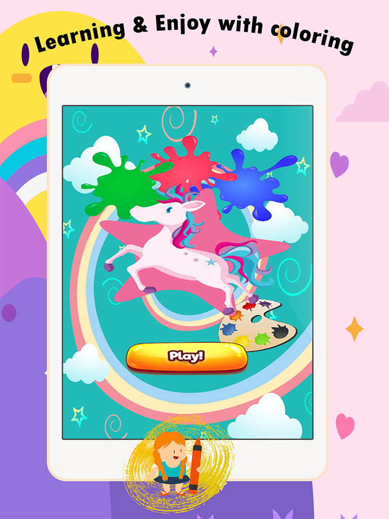 My Pony Coloring Book for children age 1-10: Games free for Learn to use finger while coloring with each coloring pages screenshot 5