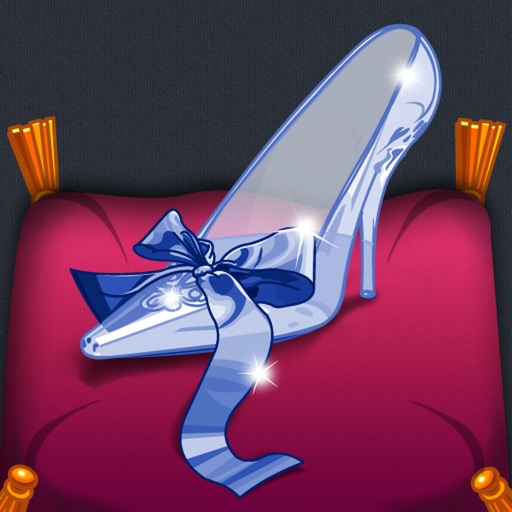 Cinderella. Coloring book for children icon