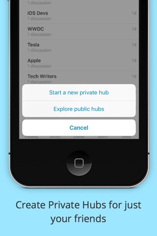 HubBuddy - Global, local and private discussions screenshot 3