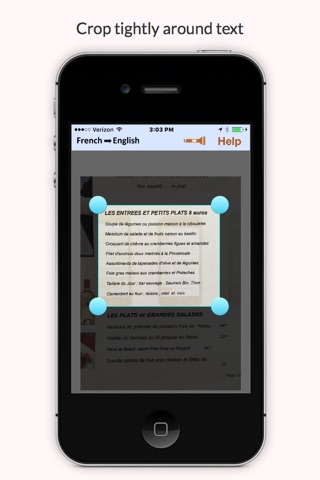 The Menu Says translates a French menu to English offline screenshot 3