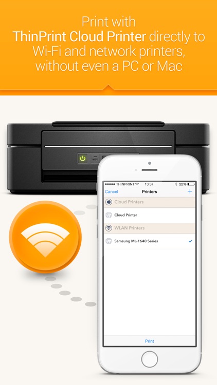 ThinPrint Cloud Printer – Print directly via WiFi / WLAN or via cloud to any printer screenshot-0