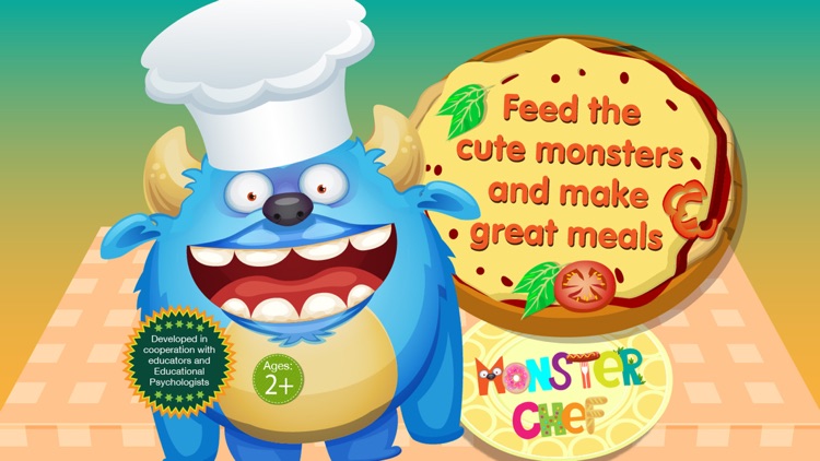 Monster Chef - Baking and cooking with cute monsters - Preschool Academy educational game for children