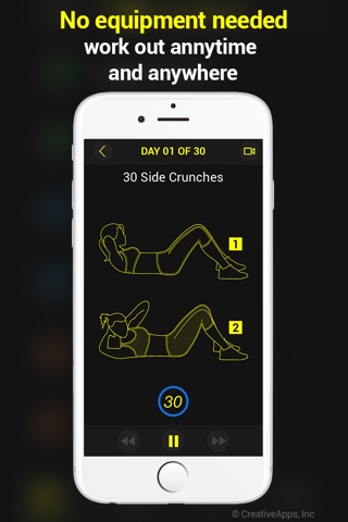 30 Day Abs Trainer Pro screenshot 3