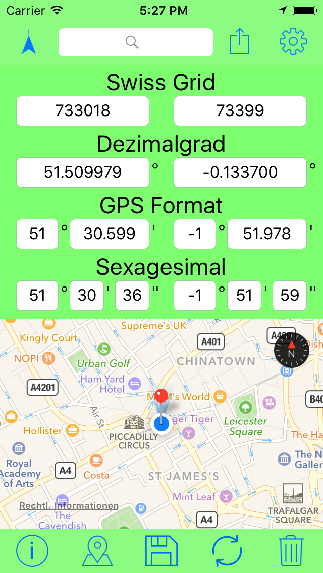 Swiss Grid Coordinates Tool