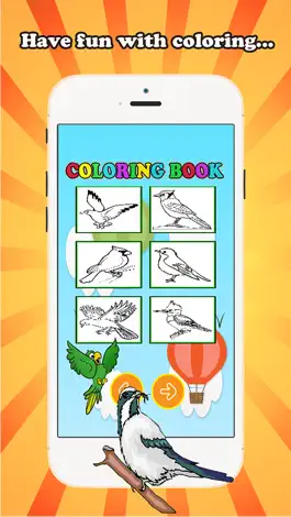 Game screenshot Bird Coloring Book for children age 1-10: Drawing & Coloring page games free for learning skill apk